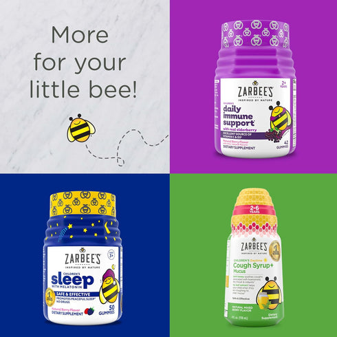 Zarbee's Kid's Complete Daily Multivitamin + Probiotic Gummies with Vitamins A B C D E & zinc for Digestive Health Easy To Chew, Natural Fruit 70 ...