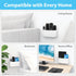 TotalMount Hole-Free Remote Holder – Eliminates Need to Drill Holes in Your Wall (Premium White Holder for 3 or 4 Remotes)...