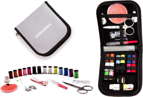 Embroidex Sewing Kit - Home, Travel & Emergencies - Quality Notions, Scissor & Thread - Great Gift...