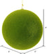 Vickerman 8" Christmas Ornament Flocked Ball, Moss Green Flocked Finish, Shatterproof Plastic, Holiday Christmas Tree Decoration, 6 Pack...