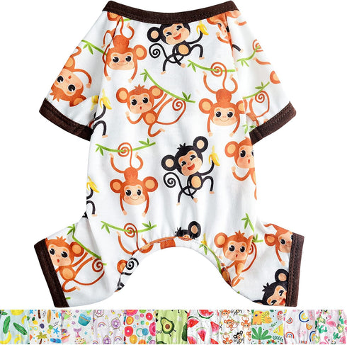 Dog Pajamas for Small Dogs, Chihuahua Pajamas, Puppy Clothes, Extra Small Puppy Pjs, Soft Pet Pjs,Dog Shirts Chihuahua Yorkie Teacup Cat Clothing ...