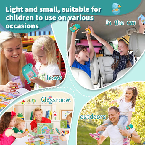 Toddler Toys-Singing Talking Flash Cards for 1 2 3 4 5 Year Old Boys and Girls,Speech Therapy Materials&Autism Sensory Toys,Montessori Card Early ...