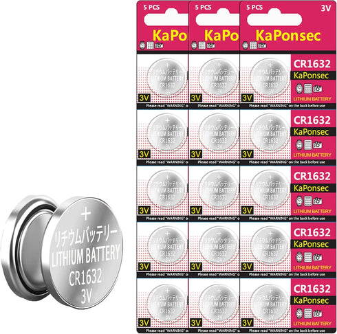 100Packs CR1632 3V Lithium Battery...