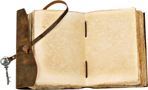 cuero C Compass Vintage Leather Journal - Antique Handmade Leather Bound journal with deckle edge paper Diary - Leather Sketchbook - Drawing Journ...