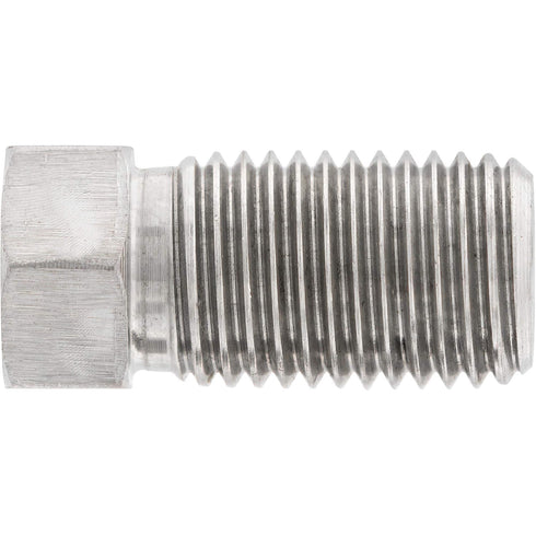 4LIFETIMELINES Stainless Steel Brake Line Tube Nut, Long, 3/16 (3/8-24 Inverted), Bag of 10...