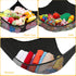Jumbo Toy Net Hammock for Stuffed Animals KoHuiJoo Wall Sling Corner Extra Large Kids Children Mesh Toy Net Organizer (Black 2 Pack, 70 inch)...