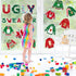 Christmas Cutouts Xmas Ugly Sweater Classroom Bulletin Board Decorations Merry Christmas Party Supplies for Toddler Kids Students Classroom Decors...