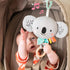Taf Toys Soothing Musical Pulldown Toy with Multi-textures & Wooden Teether, Attaches to Crib, Stroller and Car Seat, Develop Baby’s Senses and Co...