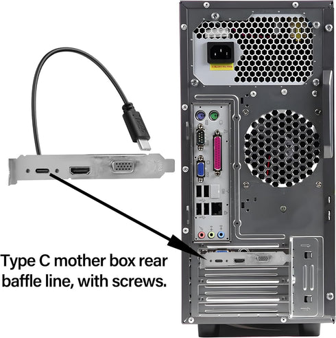 USB 2.0 Tyep C Panel Mount Adapter Cable 90 Degree Angle USB C Male to Female Extension CableUSB 2.0 Type C Cable with Panel Mount Screw for Lapto...