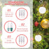 Mudder 100 Pcs Mini Christmas 2.5 Volt Replacement Light Bulbs for Christmas Trees Decorative Light Supplies Indoor Outdoor Xmas Decor, 0.17 Amper...
