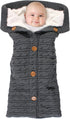 Hudson Baby Unisex Baby Sherpa Knitted Baby Lounge Stroller Wrap Sack, Mint, One Size...