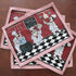 KEPSWET Cotton Linen Chef Placemats for Dining Table Set of 4 Red Washable Table Mats 13x19 Inch Rectangle...