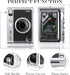 Rieibi Accessories for Fujifilm Instax Mini Evo Instant Camera, Gift Bundle Includes Clear Instax Mini Evo Case & Instax Mini Evo Lens Cap with An...