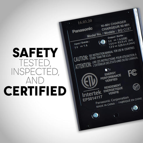 Panasonic BQ-CC87AKBBA eneloop pro Advanced Individual Battery Charger with Portable Charging Technology, Black......