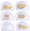 (6 Pack) ESFUN Food Net Covers for Outside, 17"x 17" Large Outdoor Food Cover Mesh Screen Tents Umbrella Fly Food Covers for Picnics, Parties, BBQ...