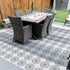 2Pcs Reusable Tile Stencils 12x12, Concrete Stencils Patterns, Concrete Stencils for Patio, Large Stencils for Painting Floors, Wall Stencils for ...