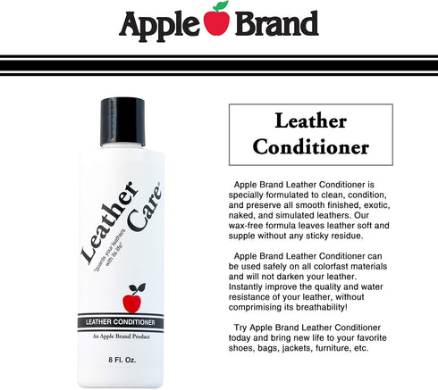 Apple Leather Care Leather Conditioner 8oz Bottle...