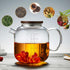 Glass Teapot with Infuser and Lid 40.6 fl oz, Stovetop Gas Safe, Thickened Heat Resistant Borosilicate Glass Tea Kettle...
