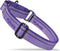 Hyhug Pets Reflective Dog Collar with Beautiful Jacquard Weave Solid Color Nylon for Pup Dogs Daily Walking and Training. (Small, Ultra Violet)...