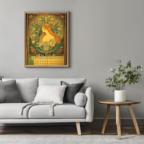 Posterizer 1 pcs-inspired by classic art-La Plume-vintage poster 2-Vintage Art-Collectibles & Fine Art- Gift for Men Women Entrepreneur Teens- unf...