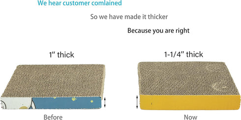 Cat Scratching Post for Cage, Cage Wall Mounted Cat Scratcher, Cardboard Scratcher, SCRC-20X20...