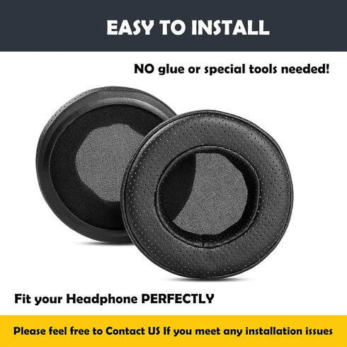 Breathable Earpads Cushions Replacement Compatible with Pioneer HDJ-X5 X7 HDJ-X10 Headphones Ear Pads with Breathable Softer Protein Leather/Memor...