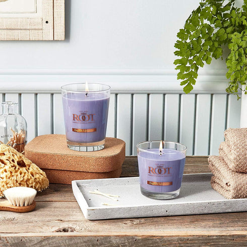 Root Candles Honeycomb Veriglass Scented Beeswax Blend Candle, English Lavender Large...