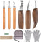Wood Carving Tools 10in1 Set Whittling Knife, Detail Knife, Hand Carving Woodworking Tool with Roll Bag for Engraver, Carpenter and Beginners...