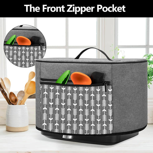 YARWO Dust Cover Compatible with Ninja 5 QT Air Fryer Pro 4-in-1 (AF141), Deep Fryer Cover with Zipper Pocket and Wipe Clean Liner for Kitchen App...