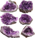 rockcloud Natural Purple Amethyst Quartz Crystal Cluster Geode Druzy Home Decoration Gemstone Specimen...