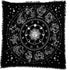 Indian Consigners Altar Cloth Zodiac Witchcraft Alter Tarot Spread Top Cloth Wiccan Square Spiritual 36 by 36 Sacred Cloth Galaxy (Zodiac Silver)...