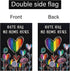 Hate Has No Home Here Pride Garden Flag 12x18 Double Sided Burlap, Small Rainbow Love Heart Gay Lesbian LGBT Pansexual Garden Yard Flags Sign Bann...