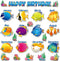Under The Sea Birthday Bulletin Board Set Ocean Theme Classroom Decorations Sea Animals Tropical Fish Paper Cutouts Wall Decor for Back to School ...