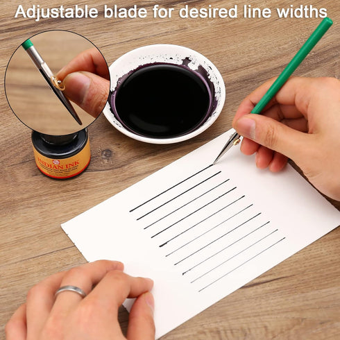 LOONENG Ruling Pen for Masking Fluid, Perfect Fine Line Drawing, Technical Cartography and Calligraphy, Suitable Use with Drawing Ink, Indian Ink ...