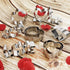 HOWAF 10pcs Valentine's Day Shapes Cookie Cutters Set for Kids Adult, Wedding Stainless Steel Biscuit Cookie Cutters Tools for Bridal Shower Anniv...