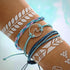 9Pcs Surfer Wave Bracelets for Teen Girls Summer Bracelets Beach Bracelets for Women Adjustable Waterproof Handmade String Bracelets Surfer Bracel...