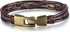 Jstyle Mens Vintage Leather Wrist Band Brown Rope Bracelet Bangle...