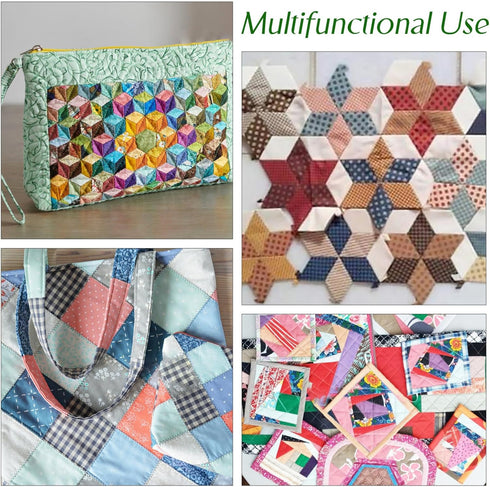 Paper Piecing for Quilting DIY Patchwork Sewing Crafts 300Pcs Paper Piecing Quilting Templates Quilting Patchwork Sewing Pattern Papers Quilting C...