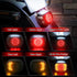 Led Tail Light LED Brake Turn Signal Rear Light Low Profile Smoked Taillights Compatible with Harley Davidson Dyna Sportster 883 1200 Road King...