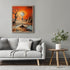 Posterizer 1 pcs-post apocalyptic future city with floating clock-Abstract & Modern Art-Fantasy & Fiction Art-Gift for Art Lovers-Decor for Home &...