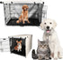 Double Door Dog Crate Cover Wire Dog Cage Cover Waterproof Durable Lightweight 420D Polyester Pet Kennel Cover Indoor Outdoor Protection Cage Cove...