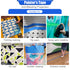 Blue Painters Tape, 1Inch x 50 Yards 4 Rolls Residue Free Wall Painting Tape, Blue Masking Tape for Multi-Surface, Produce Sharp Lines, Masking Ta...