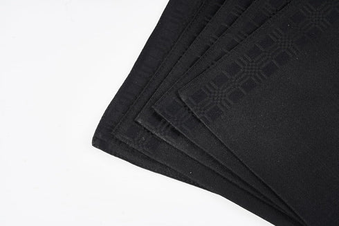 RDS HANKYTEX Men's Handkerchiefs,100% Soft Cotton,Black Hankie,Pack of 6...