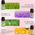 8 Pack Organic Aromatherapy Essential Oil Set, Pure Essential Oil Kit for Diffusers for Home, Peppermint, Lavender, Eucalyptus, Tea Tree,Rose, Ros...