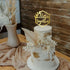 Better Together Cake Topper Hexagon Geometric Wooden Wedding Engagement Party Decoration Happy Birthday Anniversary Gold Silver Brown Natural Wood...