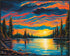 Posterizer 1 pcs- mountains, trees, night sky landscape nature 12-Landscape & Nature Art-Floral Botanical Art- Decor for Home & Office- unframed w...