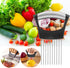 Onion Holder for Slicing, Lemon Slicer Onion Cutter for Slicing, Vegetable Cutter for Potato and Tomato, Avocados, Eggs, Food Slicer Assistant Too...