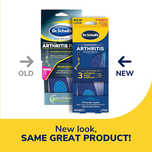Dr. Scholl's Arthritis Support Insoles, Women, 1 Pair...