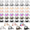 Key Fob Hardware, modacraft 42PCS 1 Inch 7 Colors Keychain Hardware Set Key Fob Hardware for Wristlet Keychain, Key Lanyard and Key Chain Making H...