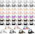 Key Fob Hardware, modacraft 42PCS 1 Inch 7 Colors Keychain Hardware Set Key Fob Hardware for Wristlet Keychain, Key Lanyard and Key Chain Making H...